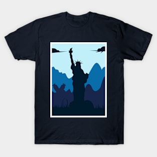 status of liberty t shirt design T-Shirt